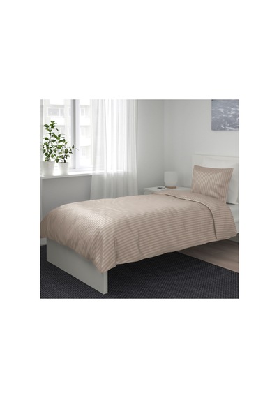Ikea Nattjasmın Tek Kişilik Nevresim Takımı 150 X 200 Cm Bej