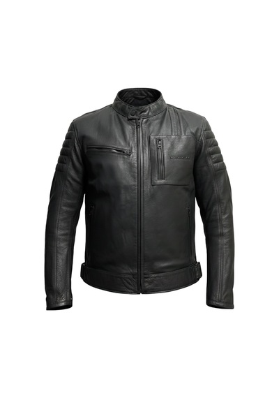 Venom Motosiklet Montu Mustang Siyah Deri 4 Mevsim %100 Leader Motorcu Mont