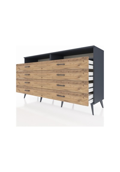 Hyperion Konsol 2 Raflı 8 Çekmeceli 176x44x99 Antrasit-antrasit/ Antrasit-antrasit/çam Hyperion Konsol 2 Raflı 8 Çekmeceli 176x44x99 Antrasit-antrasit/ Antrasit-antrasit/çam