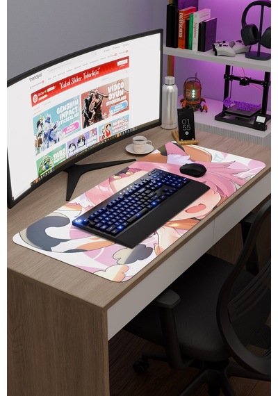 Diona Genshin Impact Anime Gacha V2 - 90x40 Xxl Gaming Mouse Pad Fare Altlığı