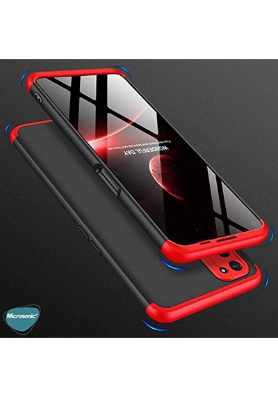 Için Kılıf Double Dip 360 Protective Kırmızı A52 İle Uyumlu Kılıf - Kırmızı