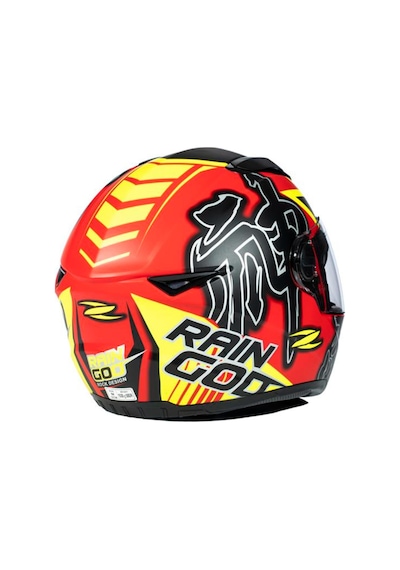 Zeus ZS-811A Al31 Matt Red Fluo Yellow Kapalı Kask