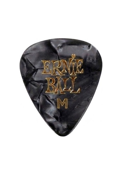 Ernie Ball P09166 Pearloid Medium Siyah Gitar Pena 3 Adet 0,72mm