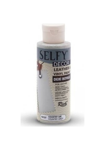 Rich Selfy Decor Deri Boyası 120 Cc 10137 Country Gri Country Gri