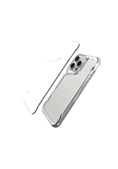 Apple Uyumlu iPhone   16 Pro Kılıf   Eğimli Kamera Dizayn Sert Şeffaf Silikon