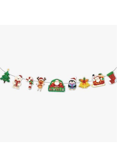 Dekoratif Simli Banner Yılbaşı New Year