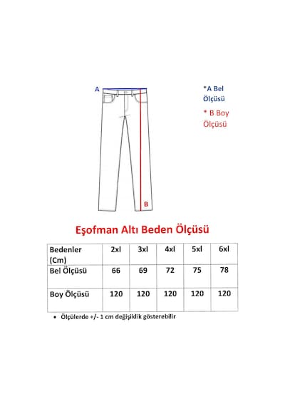 Erkek Büyük Beden Beli Lastikli Cepli Eşofman Altı Siyah