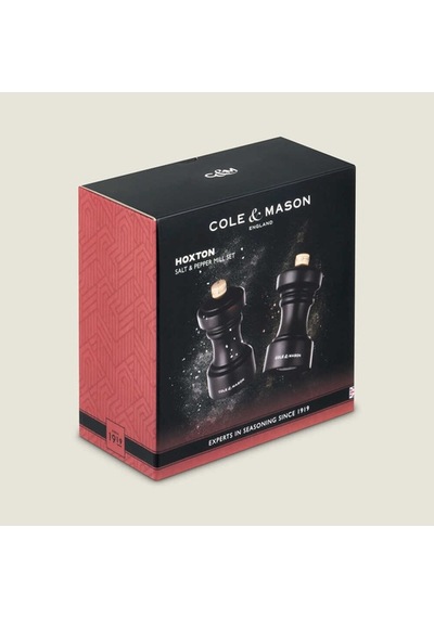 Cole & Mason H233056 Hoxton Çikolata Renkli Tuz Ve Biber Değirmenleri 104mm Çok Renkli