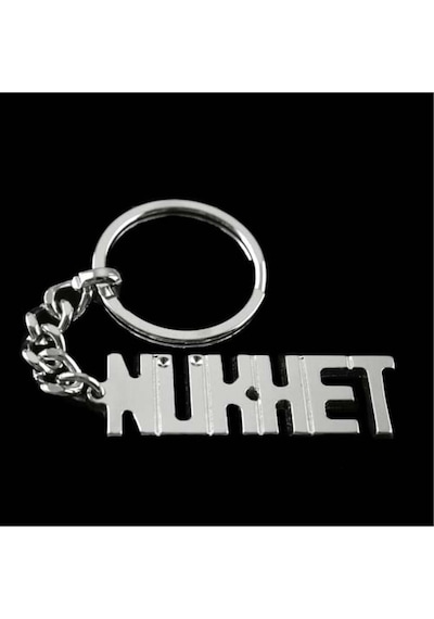 Nükhet - 139 - - Shophnrl - İsimli Anahtarlık Çok Renkli