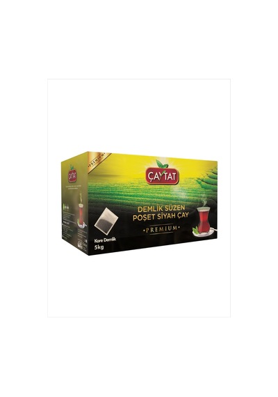 Çaytat Premium Bergamot Aromalı Ev Tipi Kare Demlik Süzen Poşet Çay 5 KG