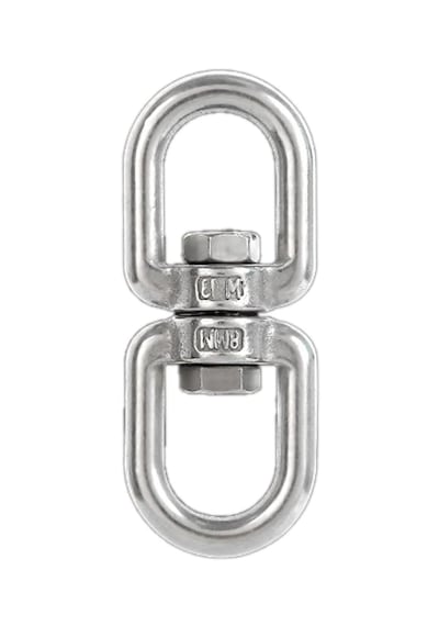 2'li Paslanmaz Fırdöndü. 6mm. Çapa Fırdöndüsü. 304 Kalite Krom