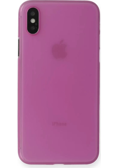 Newface Apple, Uyumlu iPhone X Kılıf Pp Ultra İnce Kapak - Pembe