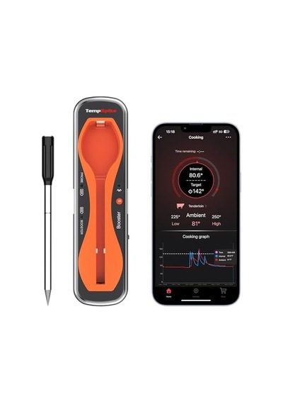 Thermopro Tp960 Bluetooth, Digital,tek Problu Profesyonel Et Termometresi Ahşap