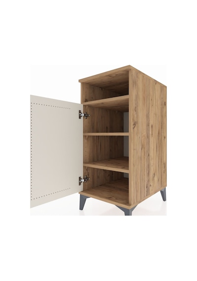 Kronos Komodin 3 Raflı Tek Kapaklı 44x59x96 Çam-aytaşı Atlas Çam