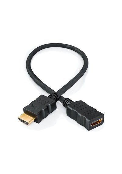 Hdmı 1.4 Erkek-Dişi Kısa Uzatma Kablosu 3D Full Hd - 30Cm