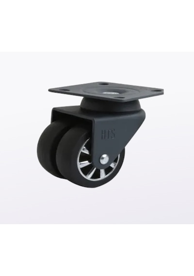 Hts 941 50x20 Antrasit Çift Makara Krom Tablalı Teker Belirtilmemiş
