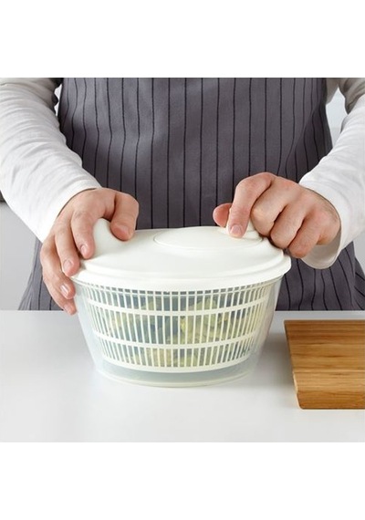 Salata Kurutucu, Beyaz Renk Süzgeçli MeridyenDukkan Beyaz 23 cm Kurutucu