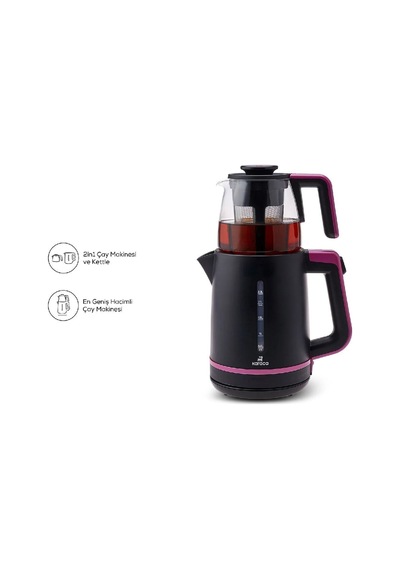 Karaca Maxi Tea XL 2in1 Cam Demlikli Çay Makinesi ve Kettle