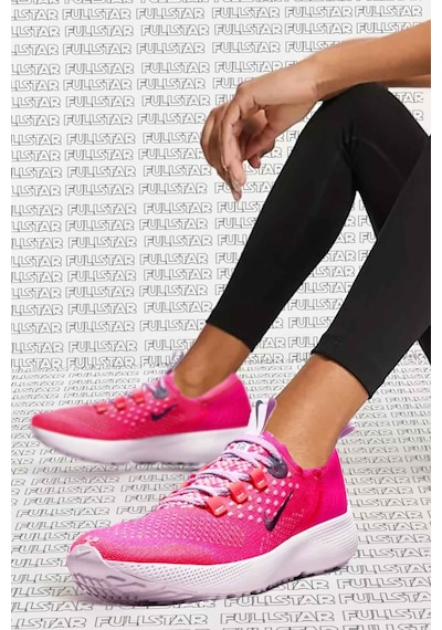 Nike React Run Flyknit Walk Runnig Shoes Yürüyüş Koşu Ayakkabısı Fuşya Fuşya