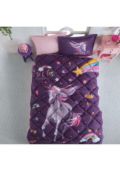 Clasy Ranforce Yorgan Tek Kişilik Tekli Rainbow