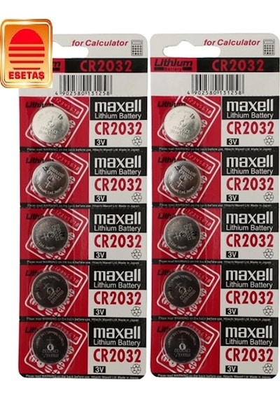 Maxell Cr 2032 3V Lityum Pil 10 Adet Adiniza Faturali Maxell Cr 2032 3V Lityum Pil 10 Adet Adiniza Faturali