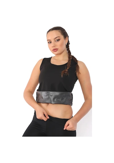 Enenstyle Fashıon Boutıque Termal Sauna Şort Atlet Takım Siyah