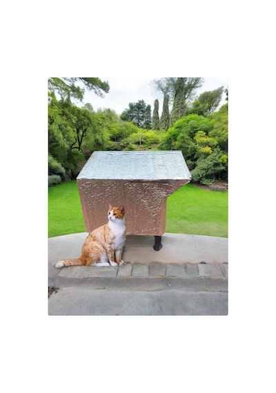 Kedi Evi Kedi Yuvası Kedi Barınağı 1 Kedilik Isı Ve Su Yalıtımlı 35x35x45 Cm