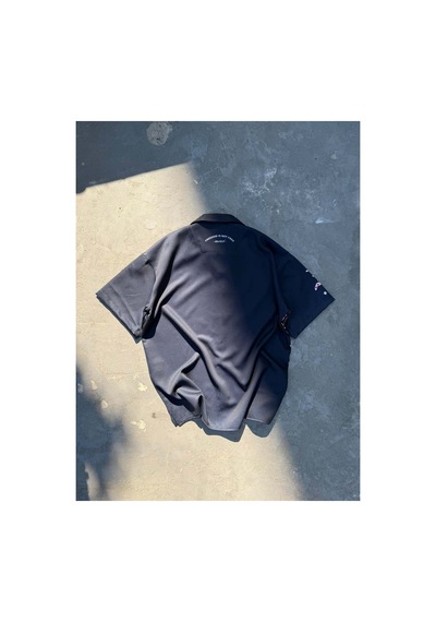 More Black Midnight Desenli Dubble Hürrem Kumaş Oversize Gömlek Çok Renkli