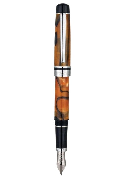 Monteverde Prima Fountain Pen Tiger Eye Swirl - Omniflex 165-Koyu Yeşil