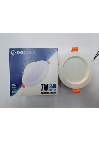 Isoled 7 Watt Spot Beyaz Kasa Beyaz Işık 6 Lı Paket Beyaz - Beyaz