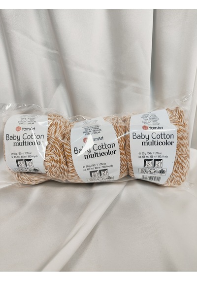 Baby Cotton Multicolor El Örgü İpi 3 Adet - 5203