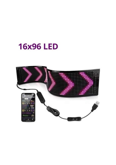 Led Ekran Matrix Panel En Büyük Boy Araba Yazısı Çok Renkli