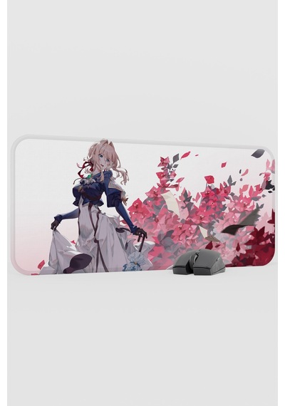 Violet Evergarden Anime V3 - 70x30 Xl Gaming Kauçuk Kaymaz Taban Mouse Pad Fare Altlığı