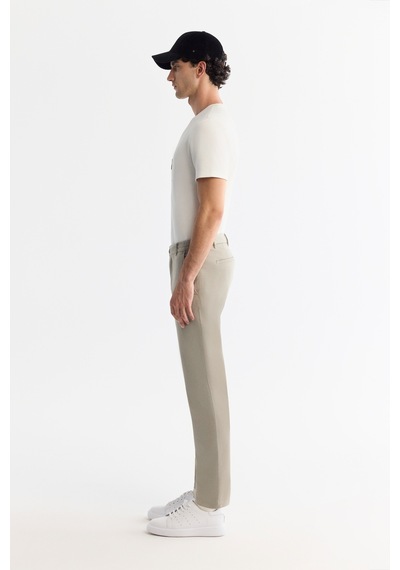 Avva Erkek Vizon Yanı Lastikli Yumuşak Tuşeli Duble Paça Slim Fit Pantolon A42y3007