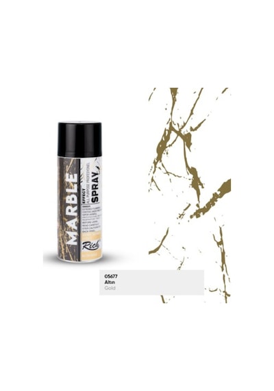 Sprey Boya 200ml Mermer Efekti Altın / 11373