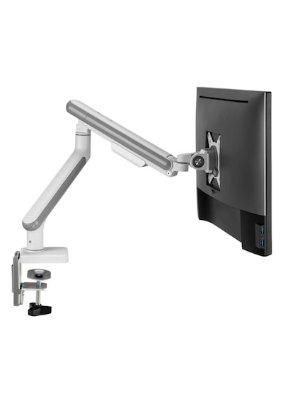 Brateck 17-32 İnç Uyumlu Amortisörlü Beyaz Monitör Kolu Ldt68-c012
