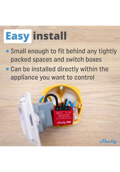 Tr 1pm Mini Gen3 Wlan Akıllı Röle Şalteri 1 Kanal 8a Akım Ölçümü Sıva Altı Işık Şalteri Alexa V Diğer