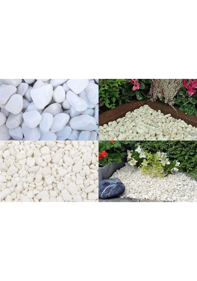 DOLOMİT TAŞI BEYAZ 4-6 cm 5 KG DOĞAL DEKORASYON TAŞI