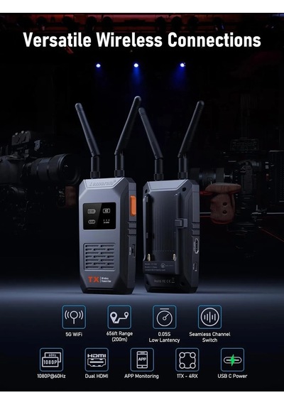 Lemorele R1100 Ultra Kablosuz Video Görüntü Aktarıcı
