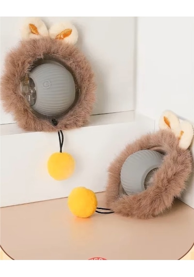 Tüylü Şarjlı Kedi Oyuncağı