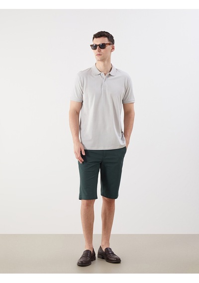 Lcwaıkıkı Classic Gri Polo Yaka Kısa Kollu Pike Erkek Tişört
