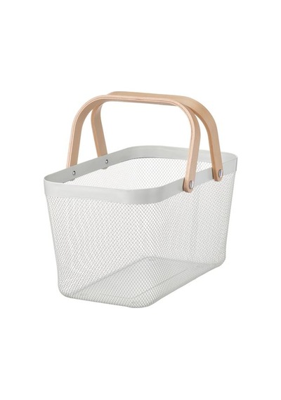 Ikea Rısatorp Sepet, Beyaz, 27x42x23 Cm