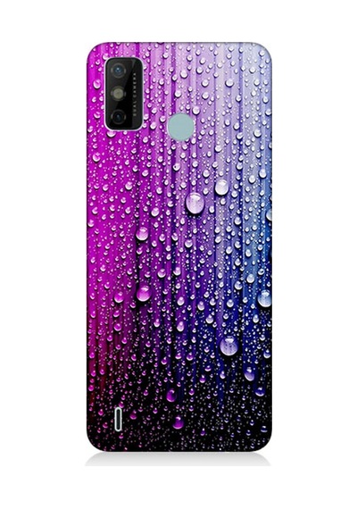 Tecno Spark 6 Go Uyumlu Silikon Kılıf Renki Damlalar