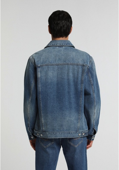 Colin's Colins Regular Fit Düğmeli Astarsız Erkek Mid İndigo Denim Ceket Cl1082658 Q1.v1 Dn45142