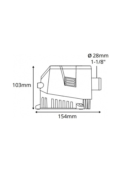 Attwood Sahara Mk2 Otomatik Sintine Pompası 1200 GPH 12V