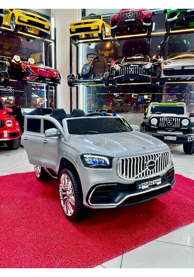 Poyraz Akülü Volvo Suv Akülü Araba 12 Volt 0-7 Yaş Gri