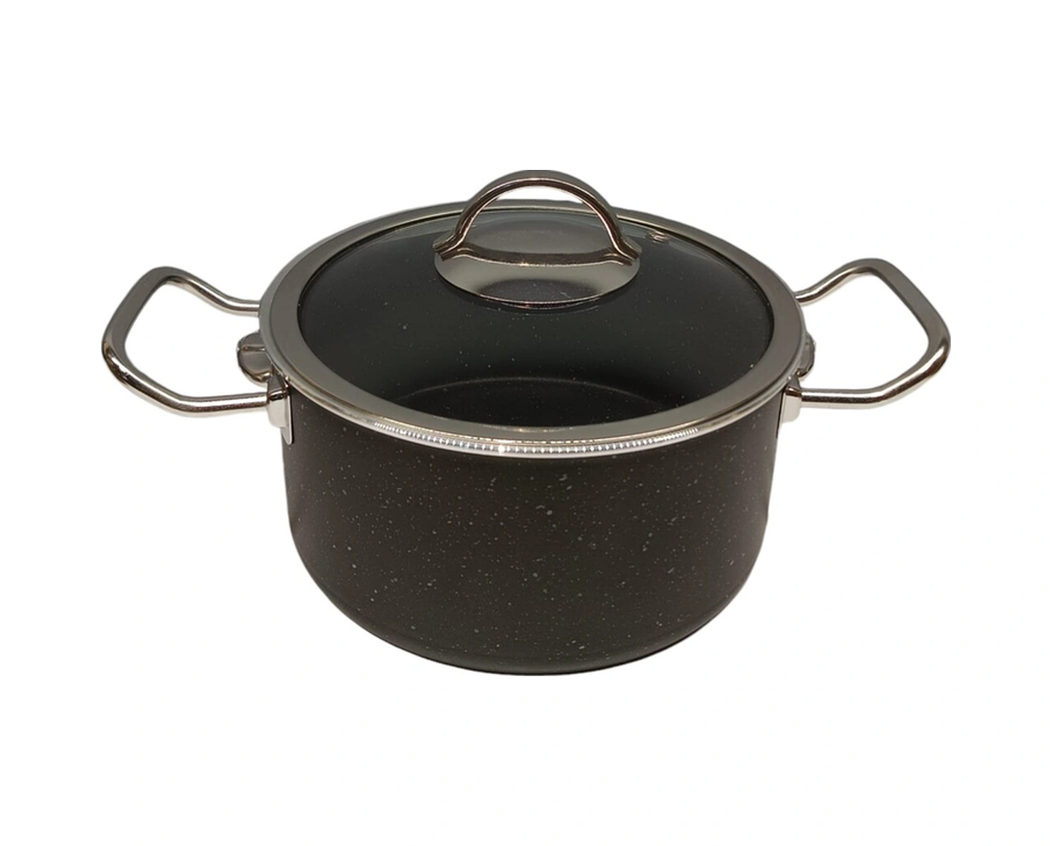 Tuna House Granit Derin Tencere 18 Cm Siyah