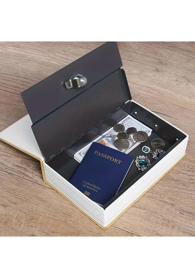 Kitap Sözlük Görünümlü 18cm Kasa Kitap Para Gizli Güvenli Kilitli Para Kasası