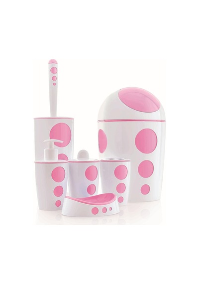 Flora Punto Banyo Seti 6 Parça F378 Mavi
