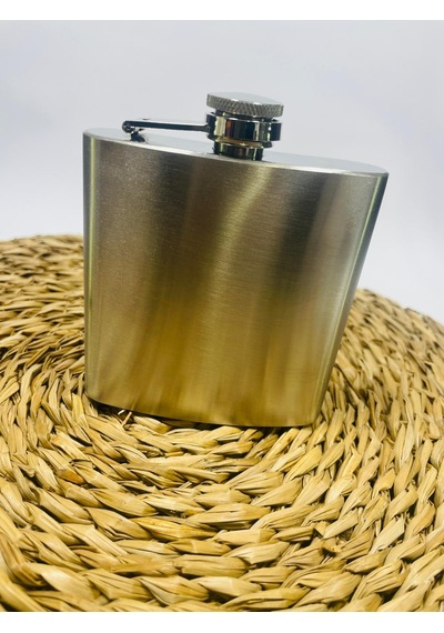 Çelik Mini Ceplik Paslanmaz Matara 6oz //alk39 Gri - Gümüş